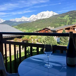 Appartement Cosy Et Chaleureux à Megève Avec Vue Sur Le Mont Blanc, Demi-Quartier